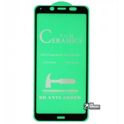 Защитное оргстекло для Xiaomi Redmi 7A, Redmi 6, Redmi 6A, Ceramica, с фаской, черное