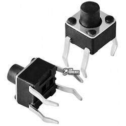 Кнопка тактовая 6 x 6 x 7 мм, 4pin Кнопка тактовая 6 x 6 x 7 мм, 4pin