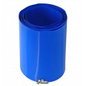 Термозбіжна стрічка для акумуляторів синій колір, ширина 56мм, 1м, діаметр 35мм
