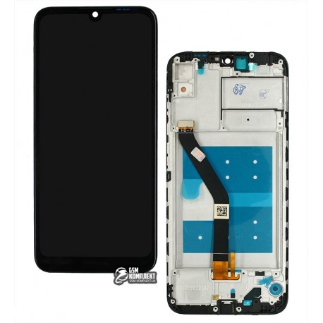 Дисплей Huawei Y6 (2019), Y6 Prime (2019), Honor 8A, черный, с сенсорным экраном (дисплейный модуль), с рамкой, Original (PRC)