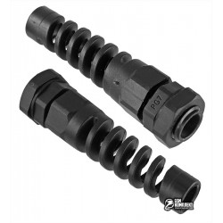 Кабельный гермоввод PG7, черный, с хвостом Кабельный гермоввод PG7, черный, с хвостом