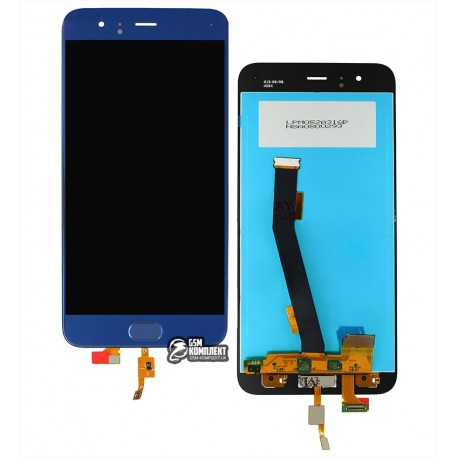 Дисплей Xiaomi Mi 6, синий, с сенсорным экраном (дисплейный модуль), с датчиком отпечатка пальца (Touch ID), Original (PRC)