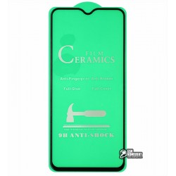 Защитное оргстекло для Samsung A507 Galaxy A50s, Ceramica, с фаской, черное