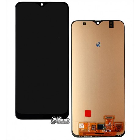 Дисплей для Samsung A305 Galaxy A30, черный, с сенсорным экраном, (OLED), High Copy