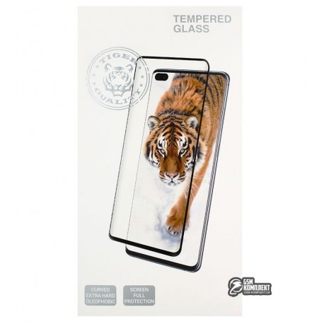 Закаленное защитное стекло Tiger Glass для Samsung G980 Galaxy S20, 3D, Full Glue, черное
