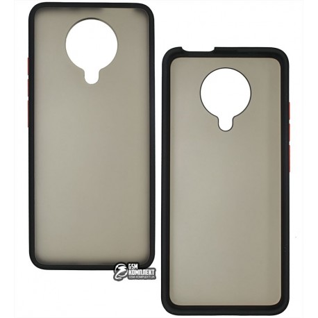 Чехол для Xiaomi Poco F2 Pro/Redmi K30 Pro, Matte Color Case, матовый силикон, черный Чехол для Xiaomi Poco F2 Pro/Redmi K30 Pro, Matte Color Case, матовый силикон, черный