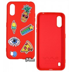 Чехол для Samsung A015 Galaxy A01 (2020), WAVE Colorful Case, силикон, color style/red Чехол для Samsung A015 Galaxy A01 (2020), WAVE Colorful Case, силикон, color style/red