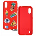 Чохол для Samsung A015 Galaxy A01 (2020), WAVE Colorful Case, силікон, color style / red