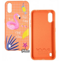 Чехол для Samsung A015 Galaxy A01 (2020), WAVE Colorful Case, силикон, summer mood/peach Чехол для Samsung A015 Galaxy A01 (2020), WAVE Colorful Case, силикон, summer mood/peach