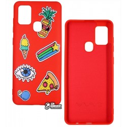 Чехол для Samsung A217 Galaxy A21s (2020), WAVE Colorful Case, силикон, color style/red Чехол для Samsung A217 Galaxy A21s (2020), WAVE Colorful Case, силикон, color style/red