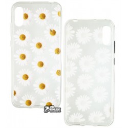 Чехол для Huawei Y6 (2019), силиконовый, ромашка