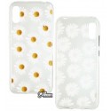 Чехол для Huawei Y6 (2019), силиконовый, ромашка
