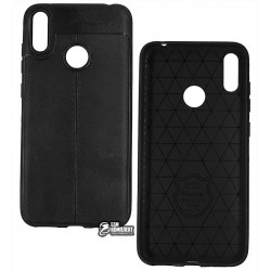 Чехол для Huawei Y7 (2019), Auto Focus, силиконовый, черный