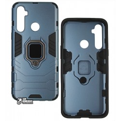 Чехол для Realme 5, Armor Case, с кольцом держателем, синий