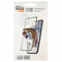 Закаленное защитное стекло для Samsung A415 Galaxy A41 2020, 2.5D,Tiger Glass Full Glue, черное