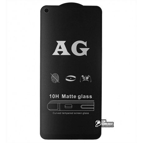 Закаленное защитное стекло для Huawei Honor 9c, Honor Play 4T, 2.5D, Full Glue, матовое, черное