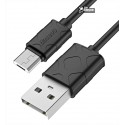 Кабель Micro-USB - USB, Baseus Yaven Cable 1 метр, 2.1А, силіконовий, чорний