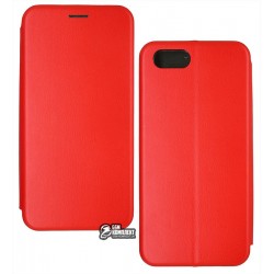 Чехол для Realme C2, Fashion, книжка, красная