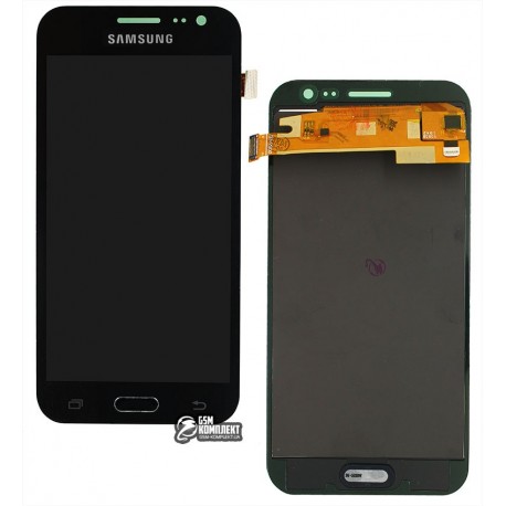 Дисплей Samsung J200 Galaxy J2, черный, с сенсорным экраном (дисплейный модуль), с регулировкой яркости, (TFT), Сopy