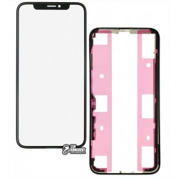 Скло дисплея iPhone X, з рамкою, з OCA-плівкою, чорне Скло дисплея iPhone X, з рамкою, з OCA-плівкою, чорне