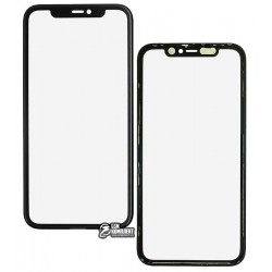 Стекло дисплея iPhone 11, с рамкой, с OCA-пленкой, черное Стекло дисплея iPhone 11, с рамкой, с OCA-пленкой, черное