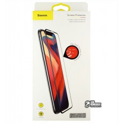 Защитное стекло для iPhone X/Xs, Baseus 0.23mm Anti-break edge Arc-surface, черное