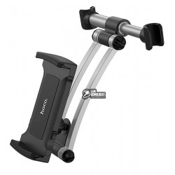 Автодержатель HOCO CA62 Handsome aluminum rear pillow in-car holder / silver＆black