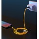 Кабель Type-C - USB, Hoco X21 Plus Fluorescent silicone, fluorescent yellow