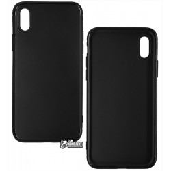 Чехол для IPhone X / iPhone Xs, Joy, силиконовый, матовый, черный