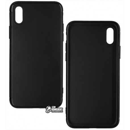Чехол для IPhone X / iPhone Xs, Joy, силиконовый, матовый, черный