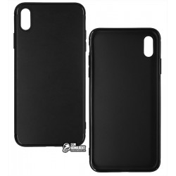 Чехол для IPhone Xs Max, Joy, силиконовый, матовый, черный