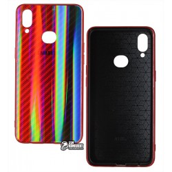 Чехол для Samsung A10s (A107), M107 Galaxy M10s (2019), Carbon Gradient Hologram, стекло-силикон Чехол для Samsung A10s (A107), M107 Galaxy M10s (2019), Carbon Gradient Hologram, стекло-силикон