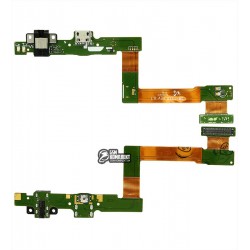 Шлейф для Samsung T550, T555 на системный разъем, разъем гарнитуры Шлейф для Samsung T550, T555 на системный разъем, разъем гарнитуры
