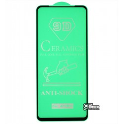 Защитное оргстекло для Samsung A115, M115 Galaxy A11, M115 2019, Ceramica, с фаской, черное