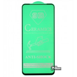 Защитное оргстекло для Samsung M515 Galaxy M51, Ceramica, с фаской, черное