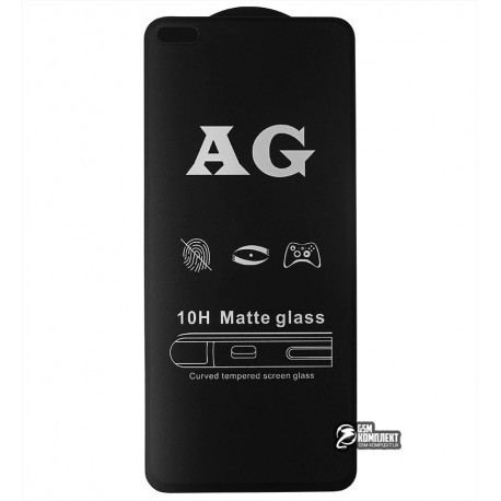 Закаленное защитное стекло для Realme X3, Oppo A920, 0,26 мм 9H, 2.5D, Full Glue, матовое, черное