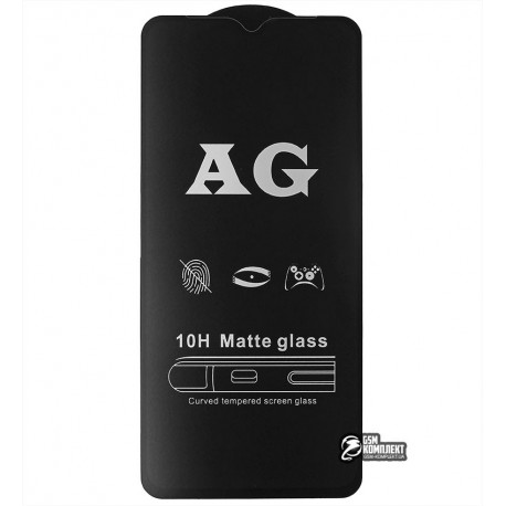 Закаленное защитное стекло для Huawei P Smart S, Y8P, 2.5D, Full Glue, матовое, черное