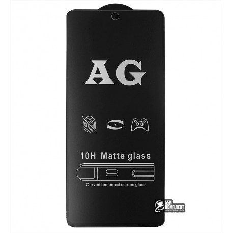 Закаленное защитное стекло для Xiaomi Redmi Note 9s, Redmi Note 9 Pro, 0,26 мм 9H, 2.5D, Full Glue, матовое, черное