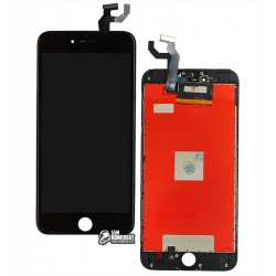 Дисплей iPhone 6S Plus, черный, с сенсорным экраном, с рамкой, AAA, Tianma, с пластиками камеры и датчика приближения Дисплей iPhone 6S Plus, черный, с сенсорным экраном, с рамкой, AAA, Tianma, с пластиками камеры и датчика приближения