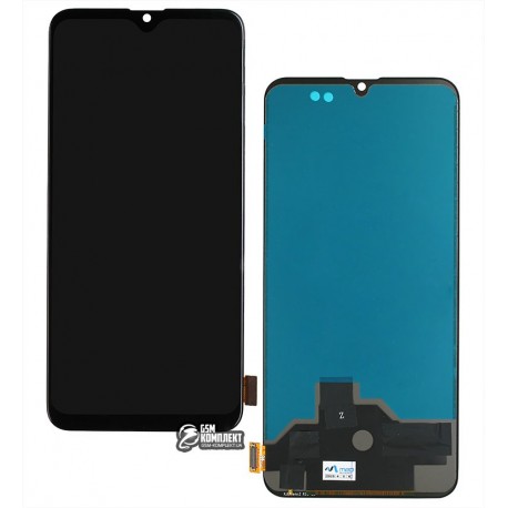 Дисплей Realme XT, черный, с сенсорным экраном (дисплейный модуль), оригинал (переклеено стекло)