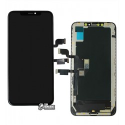 Дисплей для iPhone XS Max, черный, с сенсорным экраном, с рамкой, (OLED), AAA, GX OEM hard Дисплей для iPhone XS Max, черный, с сенсорным экраном, с рамкой, (OLED), AAA, GX OEM hard