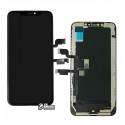 Дисплей для iPhone XS Max, черный, с сенсорным экраном, с рамкой, (OLED), AAA, GX OEM hard