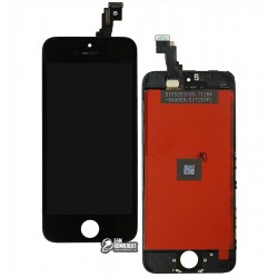 Дисплей для iPhone 5C, черный, с сенсорным экраном (дисплейный модуль), с рамкой, AAA, Tianma+ Дисплей для iPhone 5C, черный, с сенсорным экраном (дисплейный модуль), с рамкой, AAA, Tianma+
