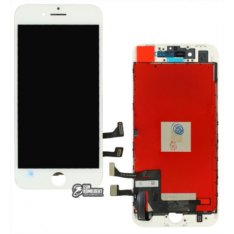 Дисплей iPhone 8, белый, с сенсорным экраном (дисплейный модуль), с рамкой, Сopy, NCC ESR ColorX