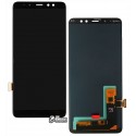 Дисплей Samsung A730 Galaxy A8+ (2018), черный, с сенсорным экраном (дисплейный модуль), (OLED), High quality