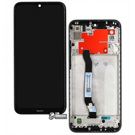 Дисплей Xiaomi Redmi Note 8T, черный, с сенсорным экраном (дисплейный модуль), c рамкой, Original (PRC)