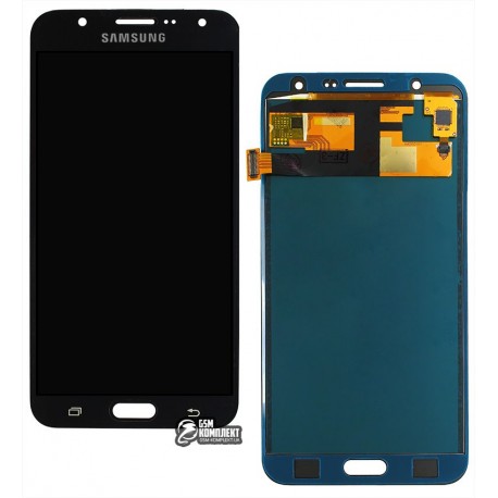 Дисплей Samsung J700 Galaxy J7, черный, с сенсорным экраном (дисплейный модуль), с регулировкой яркости, (TFT), Сopy