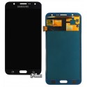 Дисплей Samsung J700 Galaxy J7, чорний, з сенсорним екраном (дисплейний модуль), з регулюванням яскравості, (TFT), China quality