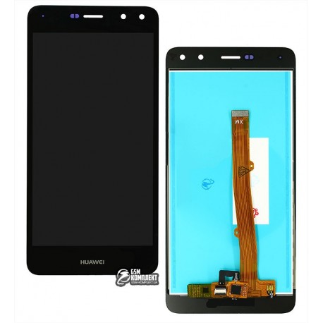 Дисплей Huawei Y5 (2017), Y5 III, черный, с сенсорным экраном (дисплейный модуль), High Copy, MYA-U29/MYA-L02/MYA-L22