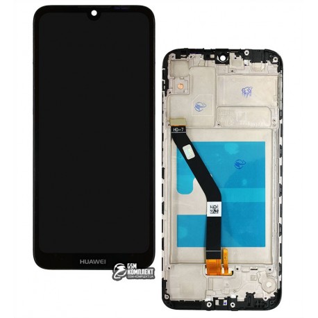 Дисплей для Huawei Y6 Pro (2019), черный, с сенсорным экраном, с рамкой, Original (PRC)